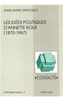 Les Idées Politiques d'Annette Kolb (1870-1967)