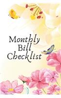 Monthly Bill Checklist