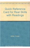 Quick Reference Card for Real Skills with Readings: (English)