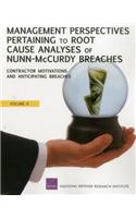 Management Perspectives Pertaining to Root Cause Analyses of Nunn-Mccurdy Breaches