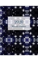 2020 Weekly Planner: Blue Design with Stars, Large Combined Week per Page Diary, Month at a Glance, plus Journal or Notebook Pages. Jan 2020-Dec 2020