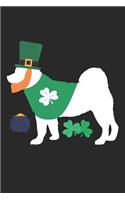 Akita Notebook - St. Patricks's Day Gift for Akita Lovers - Akita Journal