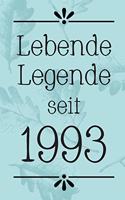 Lebende Legende 1993: DIN A5 - 120 Punkteraster Seiten - Kalender - Notizbuch - Notizblock - Block - Terminkalender - Abschied - Abschiedsgeschenk - Ruhestand - Arbeitsko