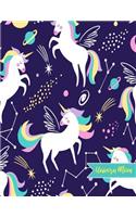 Unicorn Mom: Blank Draw and Write Journal, NotePad, Sketch Book, Diary and Illustration Notebook - Perfect Gift for Mother's Day, Birthday, Christmas for Moms, M
