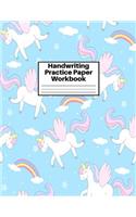 Handwriting Practice Paper Workbook