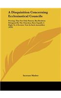 A Disquisition Concerning Ecclesiastical Councils: Proving, That Not Only Pastors, But Brethren Delegated by the Churches, Have Equally a Right to a