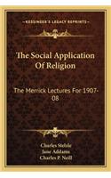 Social Application of Religion