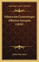 Solanorum Generumque Affinium Synopsis (1816)