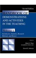 Handbook of Demonstrations and Activities in the Teaching of Psychology: Volume I: Introductory, Statistics, Research Methods, and History