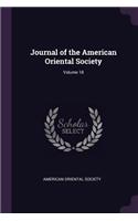 Journal of the American Oriental Society; Volume 18