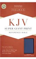 Super Giant Print Reference Bible-KJV: King James Version, Super Giant Print, Cobalt Blue, LeatherTouch, Reference