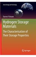 Hydrogen Storage Materials: The Characterisation of Their Storage Properties