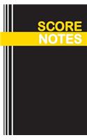 Score-Notes: (9 Blank-Notes)