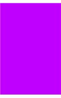 Journal Electric Purple Color Simple Plain Purple: (Notebook, Diary, Blank Book)(Monochromatic Full Color Journals Notebooks Diaries)