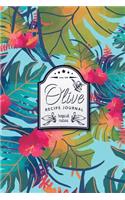 Olive Recipe Journal Tropical Nature: Blank Cookbook - Size 6x9 (Vol 3)