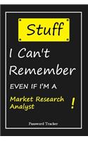 STUFF! I Can't Remember EVEN IF I'M A Market Research Analyst