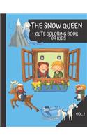 The Snow Queen Cute Coloring Book For Kids
