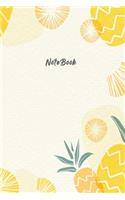 Notebook: Lined Notebook with Pineapple Cover Cool Journal, Unique Diary, Bullet Journal, for Writing - 130 Pages - 6 x 9