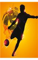 Fantasy Soccer yellow black notebook