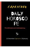 Capricorn Daily Horoscope Notebook