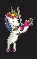 Unicorn Playing Violin Funny Magical Violinist Music