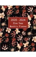 2020 - 2024 Five Year Monthly Planner: Monthly Planner 2020 - 2021