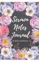 Sermon Notes Journal