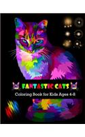FANTASTIC CATS Coloring Book for Kids Ages 4-8
