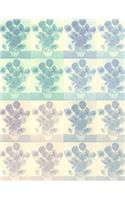 Notebook: Large Blank Sketchbook (Drawings/Illustrations) Van Gogh's Sunflowers Pastel Modern Tiles