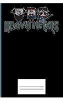 Heavy Metals: Funny Student Chemistry Lab Journal Diary Workbook Planner for Women Men Kids - 6 X 9 - 100 Pages - College Ruled Blank Lined - Glossy Softback Cove