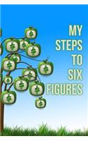 My Steps to Six Figures: A 6 x 9 Blank Lined Journal