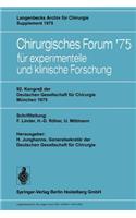 92. Kongreß Der Deutschen Gesellschaft Für Chirurgie, München, 7.-10. Mai 1975