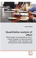 Quantitative analysis of effect