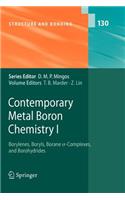 Contemporary Metal Boron Chemistry I
