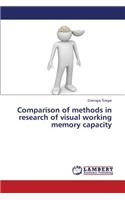 Comparison of Methods in Research of Visual Working Memory Capacity