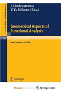 Geometrical Aspects of Functional Analysis