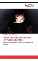 Preferencias de Lectura en Adolescentes