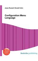 Configuration Menu Language