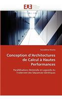 Conception D Architectures de Calcul ? Hautes Performances