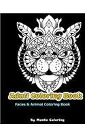 Adut Coloring Book -Manta Coloring-: amazing print coloring book easy patterns and large print hand drawn simple designs-