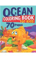 Ocean Coloring Book for Kids. 70 pages