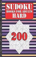 Sudoku books for adults hard: 200 Sudokus from hard with solutions for adults Gifts Sudoku hard book Galaxy Sky Lover adults, kids
