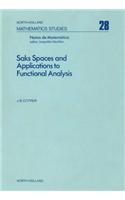 Saks Spaces and Applications to Functional Analysis: (28 North-Holland Mathematics Studies)