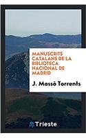 MANUSCRITS CATALANS DE LA BIBLIOTECA NAC