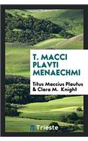 T. Macci Plavti Menaechmi
