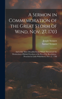 Sermon in Commemoration of the Great Storm of Wind, Nov. 27, 1703