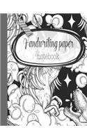 Handwriting paper notebook: The large handwriting notebook for primary and early years with nine double lines and a dotted line down the middle to guide children who are learni