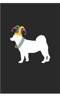 Shiba Inu Journal - Shiba Inu Notebook - Mardi Gras Gift for Shiba Inu Lovers