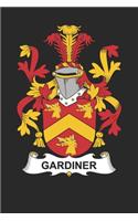 Gardiner: Gardiner Coat of Arms and Family Crest Notebook Journal (6 x 9 - 100 pages)