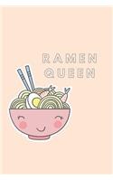 Ramen Queen Notebook Journal